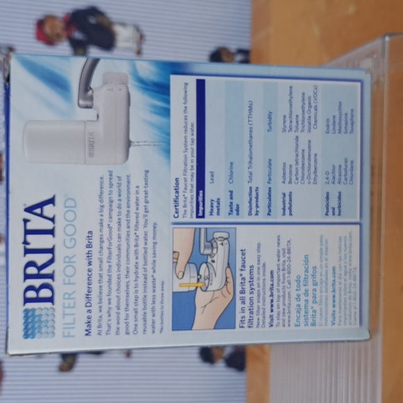 2 Brita on tap water faucet filter system universal 1 replacement fiter white - Picture 3 of 9